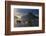 Outrigger Boat at Sunset in the Bay of El Nido, Bacuit Archipelago, Palawan, Philippines-Michael Runkel-Framed Photographic Print