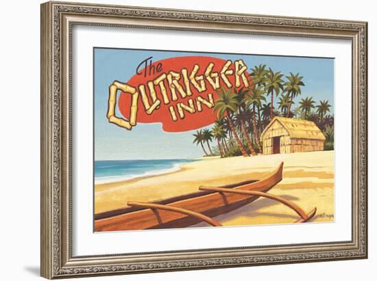 Outrigger Inn, Hawaii-Kerne Erickson-Framed Premium Giclee Print