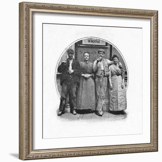 Outside a public house, London, c1903 (1903)-Unknown-Framed Photographic Print