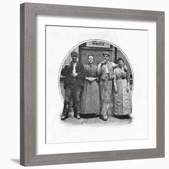 Outside a public house, London, c1903 (1903)-Unknown-Framed Photographic Print