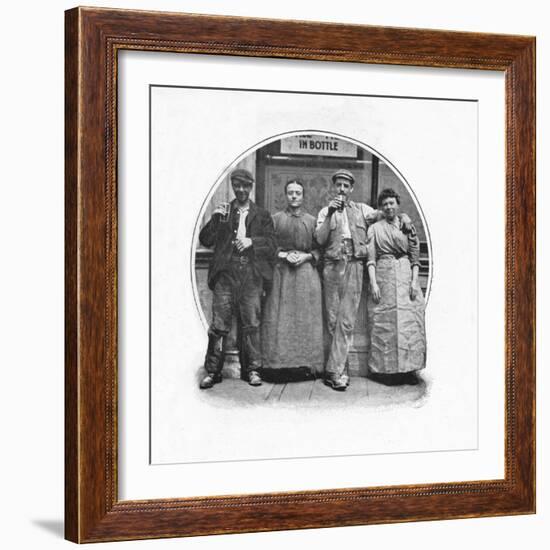 Outside a public house, London, c1903 (1903)-Unknown-Framed Photographic Print