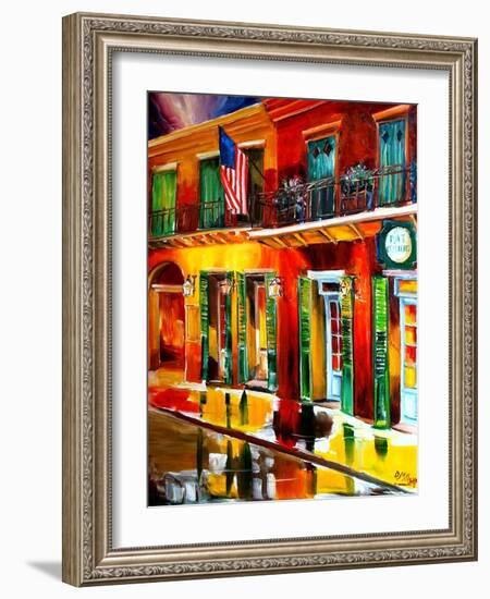 Outside Pat O Briens Bar-Diane Millsap-Framed Art Print