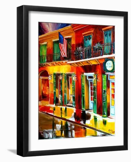 Outside Pat O Briens Bar-Diane Millsap-Framed Art Print