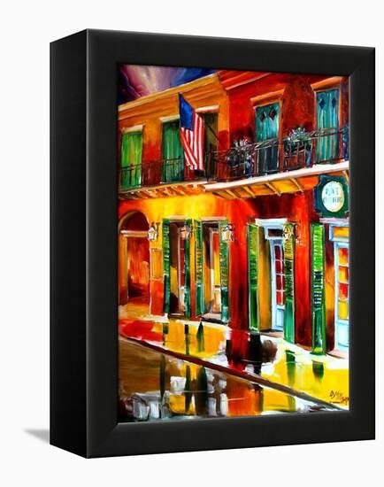 Outside Pat O Briens Bar-Diane Millsap-Framed Stretched Canvas