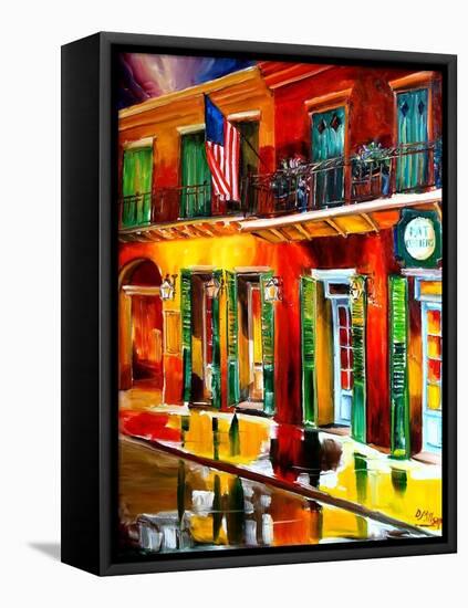 Outside Pat O Briens Bar-Diane Millsap-Framed Stretched Canvas