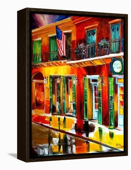 Outside Pat O Briens Bar-Diane Millsap-Framed Stretched Canvas