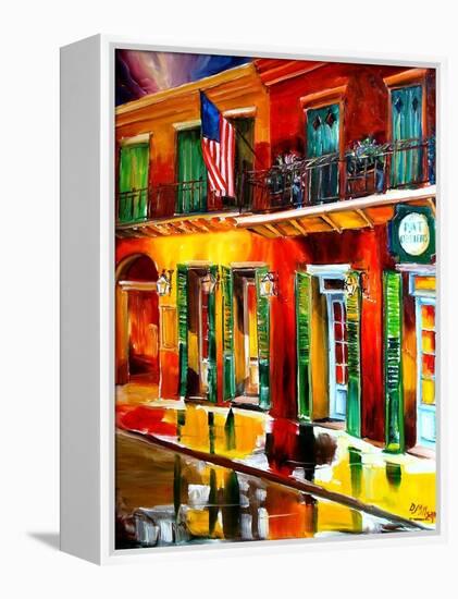 Outside Pat O Briens Bar-Diane Millsap-Framed Stretched Canvas