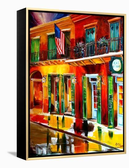 Outside Pat O Briens Bar-Diane Millsap-Framed Stretched Canvas