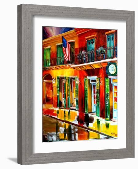 Outside Pat O Briens Bar-Diane Millsap-Framed Art Print