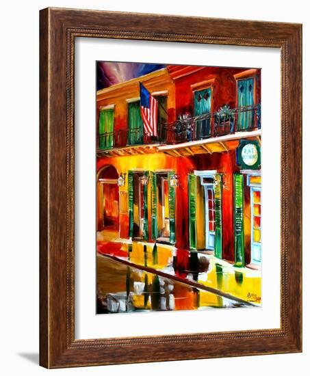 Outside Pat O Briens Bar-Diane Millsap-Framed Art Print