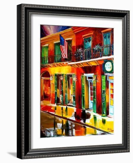 Outside Pat O Briens Bar-Diane Millsap-Framed Art Print