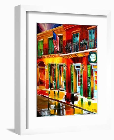 Outside Pat O Briens Bar-Diane Millsap-Framed Art Print