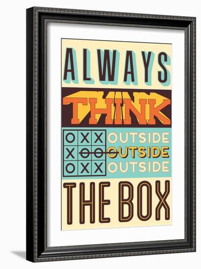 Outside the Box-Vintage Vector Studio-Framed Premium Giclee Print