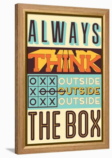 Outside the Box-Vintage Vector Studio-Framed Stretched Canvas