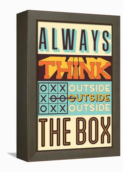 Outside the Box-Vintage Vector Studio-Framed Stretched Canvas