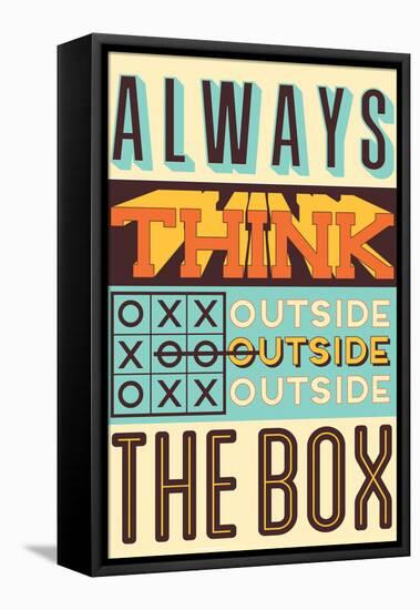 Outside the Box-Vintage Vector Studio-Framed Stretched Canvas