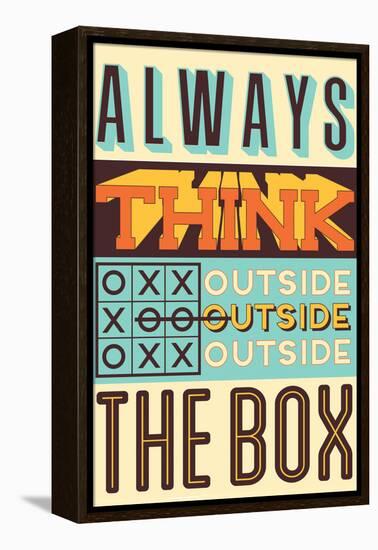 Outside the Box-Vintage Vector Studio-Framed Stretched Canvas