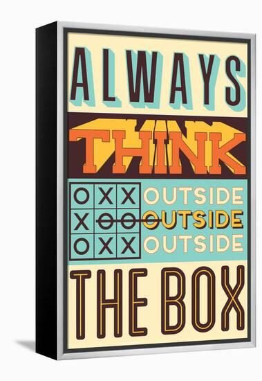 Outside the Box-Vintage Vector Studio-Framed Stretched Canvas