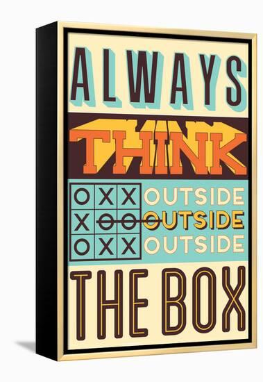 Outside the Box-Vintage Vector Studio-Framed Stretched Canvas