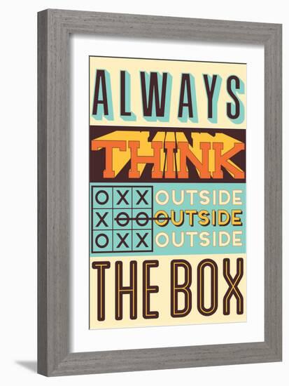 Outside the Box-Vintage Vector Studio-Framed Art Print