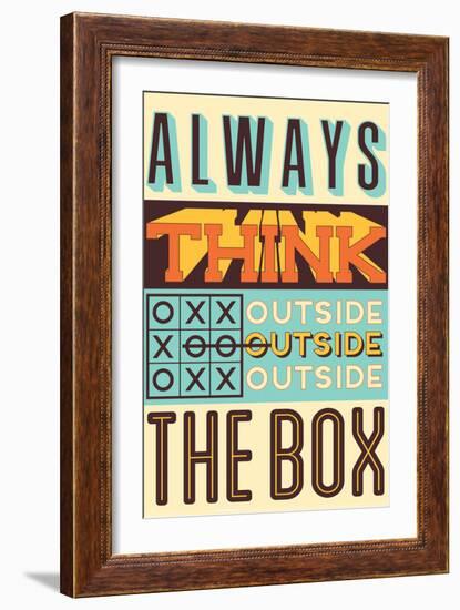 Outside the Box-Vintage Vector Studio-Framed Art Print