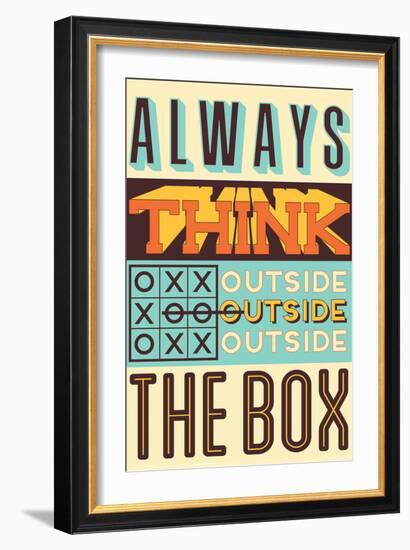 Outside the Box-Vintage Vector Studio-Framed Art Print