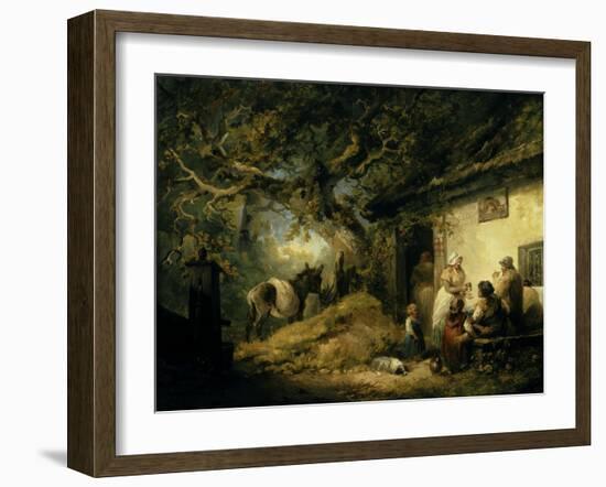 Outside the Dolphin Inn, 1792-George Morland-Framed Giclee Print