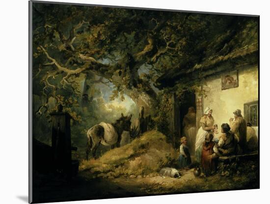 Outside the Dolphin Inn, 1792-George Morland-Mounted Giclee Print