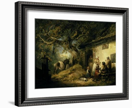 Outside the Dolphin Inn, 1792-George Morland-Framed Giclee Print