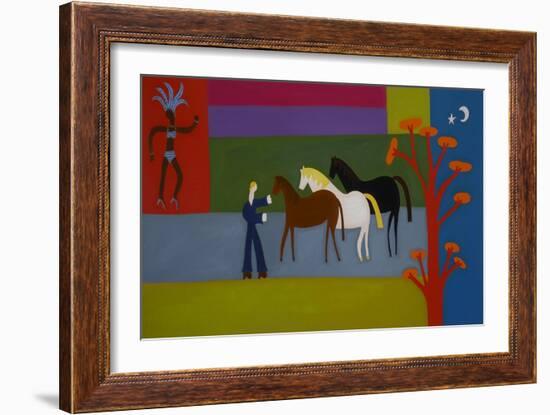 Outside the Great Western Studios at the Height of the Notting Hill Carnival, 2007-Cristina Rodriguez-Framed Giclee Print
