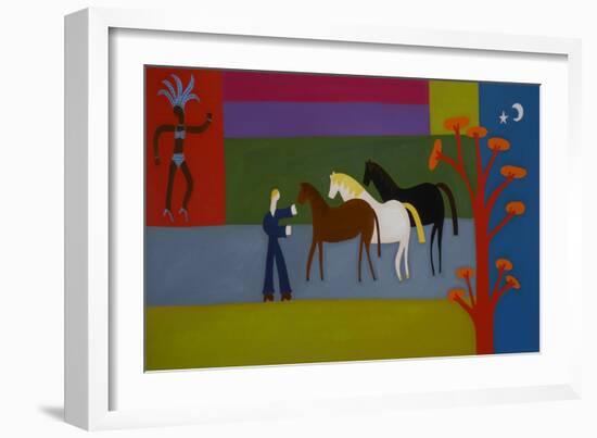 Outside the Great Western Studios at the Height of the Notting Hill Carnival, 2007-Cristina Rodriguez-Framed Giclee Print