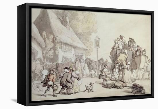 Outside the Inn-Thomas Rowlandson-Framed Premier Image Canvas