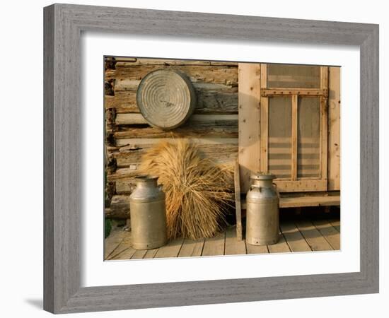 Outside the Kitchen, Ronald V. Jensen Historical Farm, Cache Valley, Utah, USA-Scott T. Smith-Framed Photographic Print