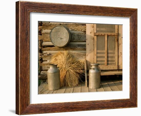 Outside the Kitchen, Ronald V. Jensen Historical Farm, Cache Valley, Utah, USA-Scott T. Smith-Framed Photographic Print