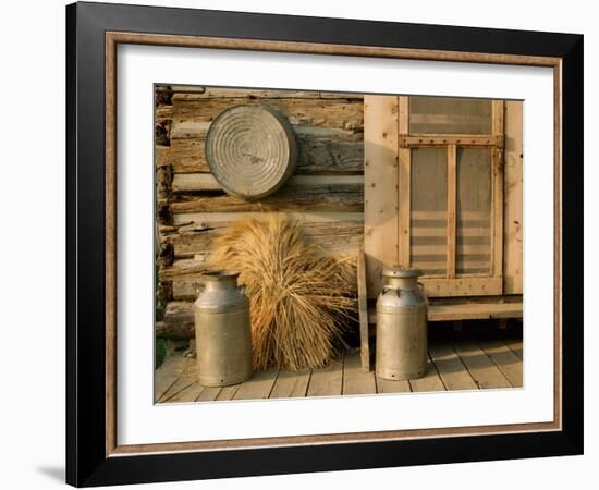 Outside the Kitchen, Ronald V. Jensen Historical Farm, Cache Valley, Utah, USA-Scott T. Smith-Framed Photographic Print