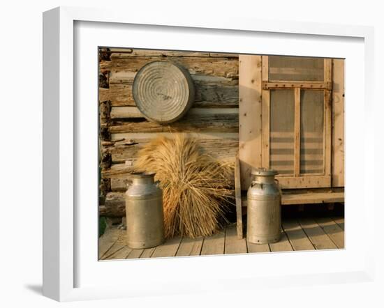 Outside the Kitchen, Ronald V. Jensen Historical Farm, Cache Valley, Utah, USA-Scott T. Smith-Framed Photographic Print