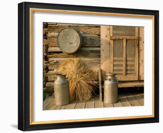 Outside the Kitchen, Ronald V. Jensen Historical Farm, Cache Valley, Utah, USA-Scott T. Smith-Framed Photographic Print