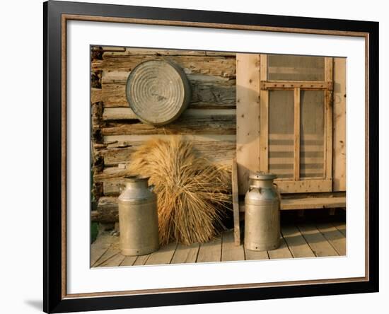 Outside the Kitchen, Ronald V. Jensen Historical Farm, Cache Valley, Utah, USA-Scott T. Smith-Framed Photographic Print