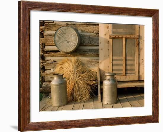 Outside the Kitchen, Ronald V. Jensen Historical Farm, Cache Valley, Utah, USA-Scott T. Smith-Framed Photographic Print