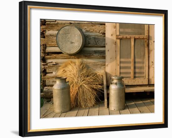 Outside the Kitchen, Ronald V. Jensen Historical Farm, Cache Valley, Utah, USA-Scott T. Smith-Framed Photographic Print