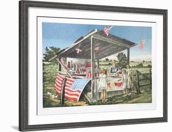 Outside the Limits (Fireworks Stand)-Clarence Holbrook Carter-Framed Collectable Print