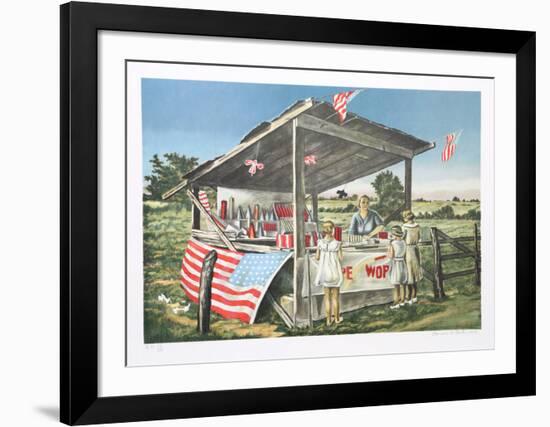 Outside the Limits (Fireworks Stand)-Clarence Holbrook Carter-Framed Collectable Print