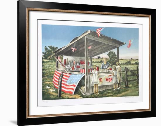 Outside the Limits (Fireworks Stand)-Clarence Holbrook Carter-Framed Collectable Print