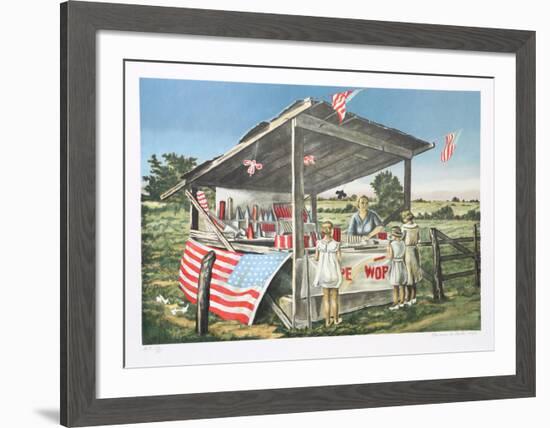 Outside the Limits (Fireworks Stand)-Clarence Holbrook Carter-Framed Collectable Print