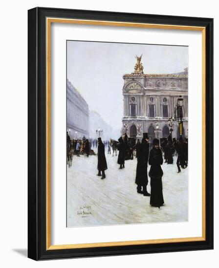 Outside the Opera, Paris, 1879-Jean Béraud-Framed Giclee Print