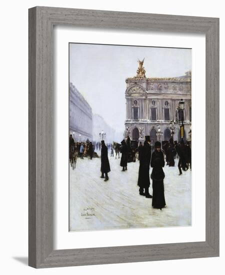 Outside the Opera, Paris, 1879-Jean Béraud-Framed Giclee Print