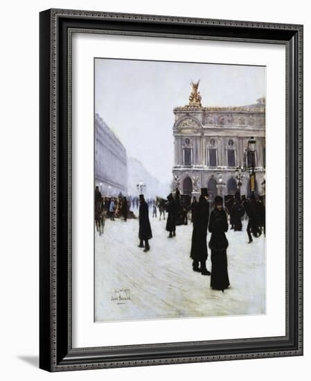 Outside the Opera, Paris, 1879-Jean Béraud-Framed Giclee Print