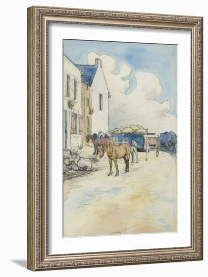 Outside the Wine Shop-Robert Polhill Bevan-Framed Giclee Print