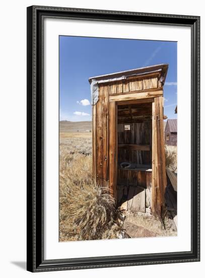 Outside Toilet, Bodie State Historic Park, Bridgeport, California, Usa-Jean Brooks-Framed Photographic Print