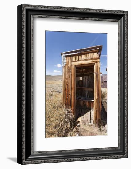 Outside Toilet, Bodie State Historic Park, Bridgeport, California, Usa-Jean Brooks-Framed Photographic Print